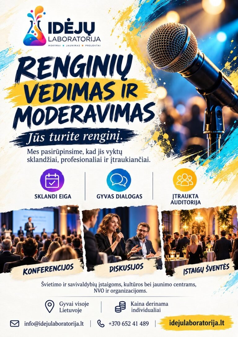 Renginių vedimas ir moderavimas