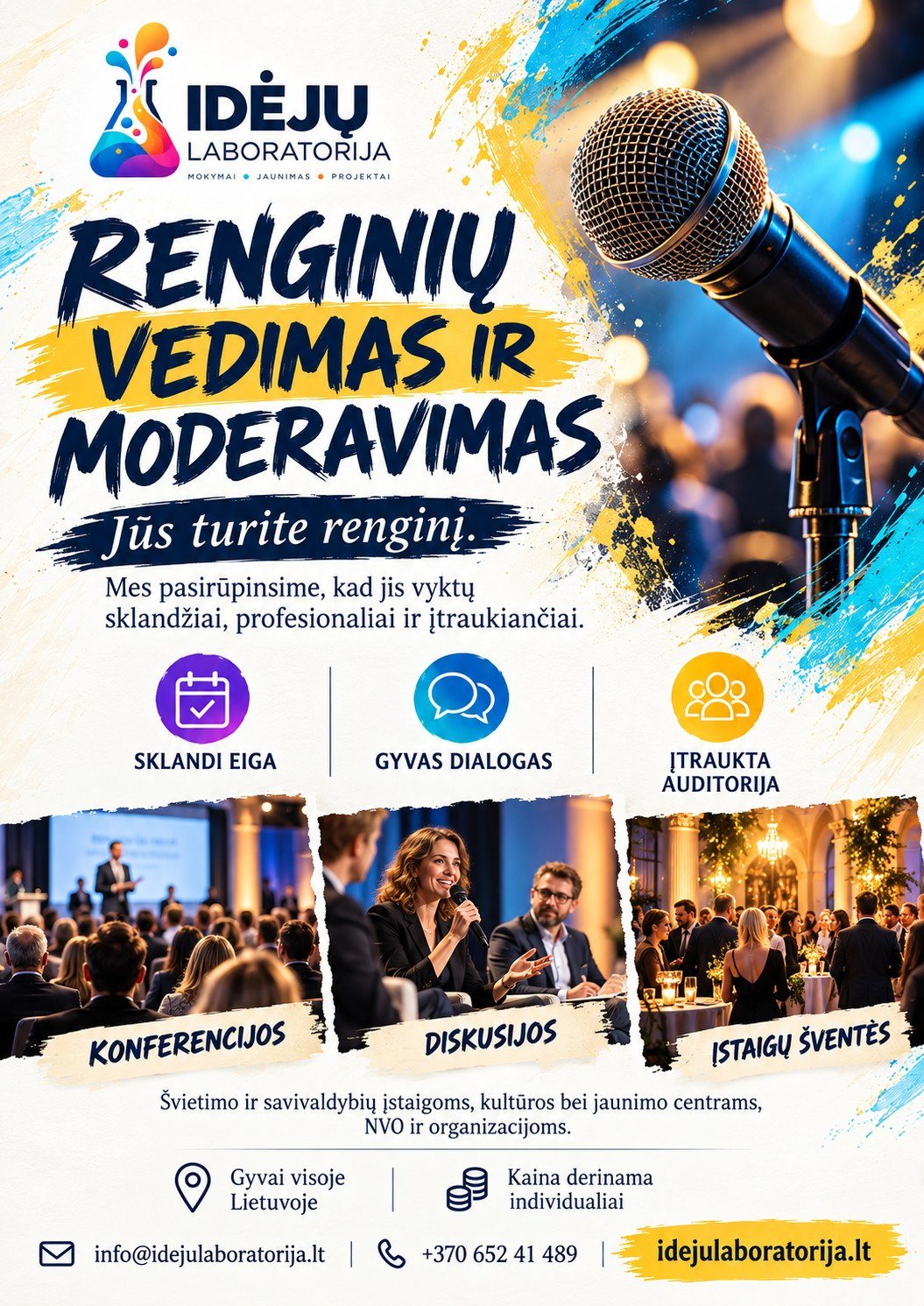 Renginių vedimas ir moderavimas